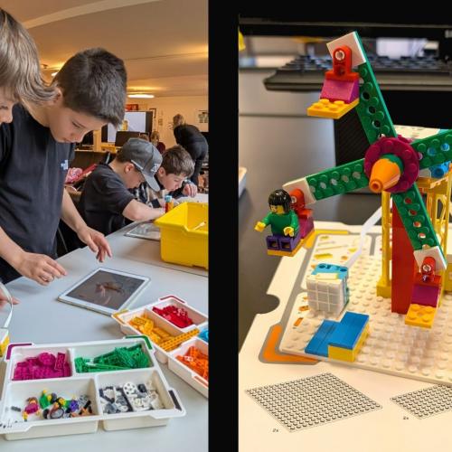 Kinder im Duspace-Labor