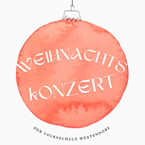 Plakat Weihnachtskonzert am 17. Dezember um 18:00 im Alpenrosensaal