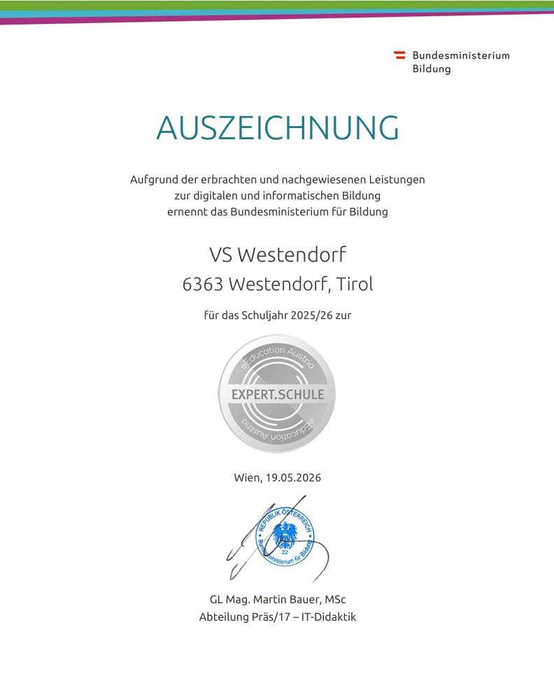 Auszeichnung für eEducation