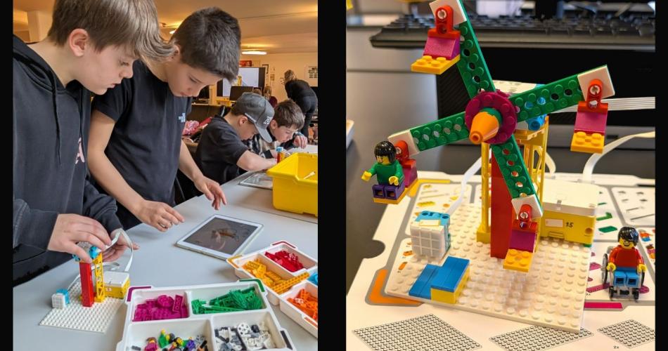 Kinder im Duspace-Labor